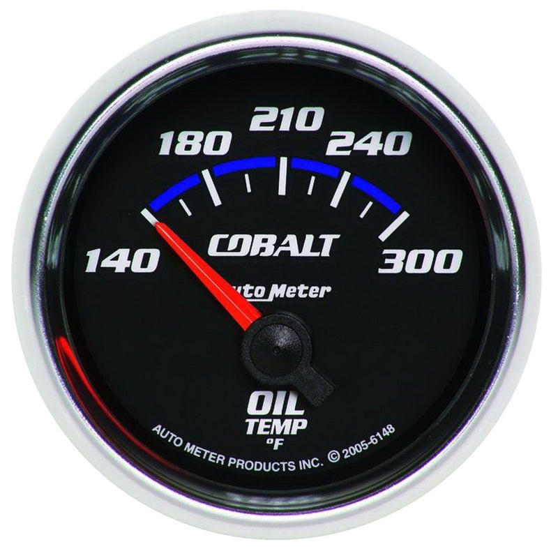 Autometer Cobalt 2 1/6in 140-300 Degree F Oil Temprature Gauge - armamenter