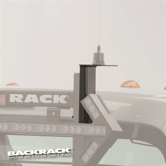 BackRack Antenna Bracket 3.50in Square with 7/8in Hole - armamenter