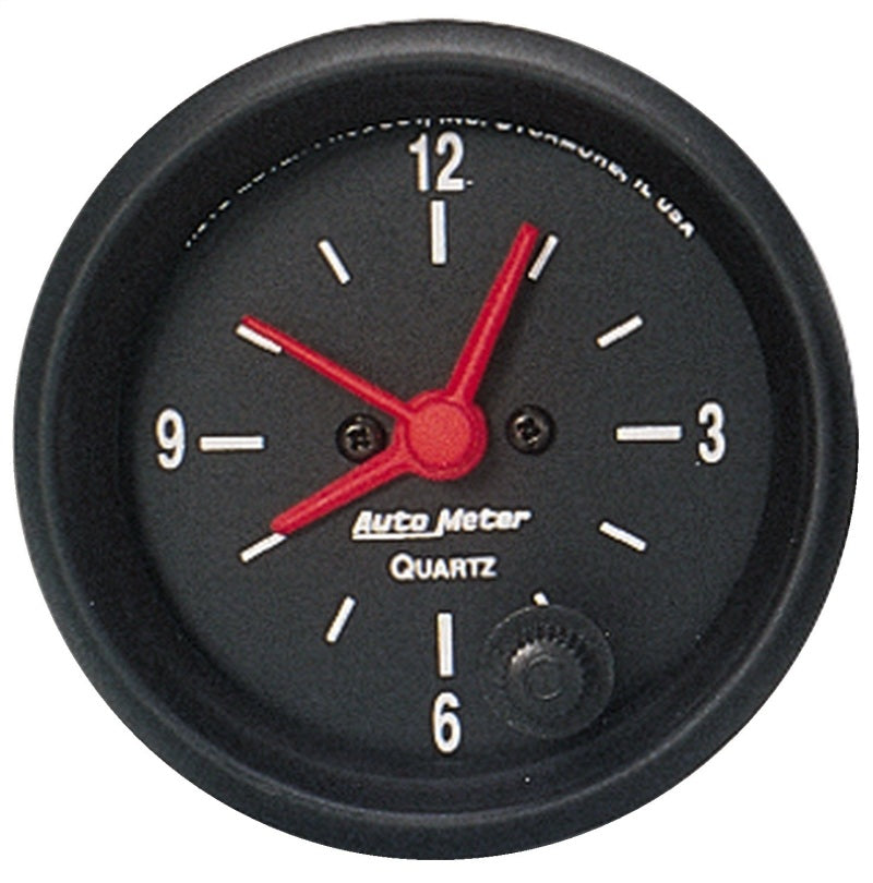 Autometer Z Series 52mm Electric Clock - armamenter