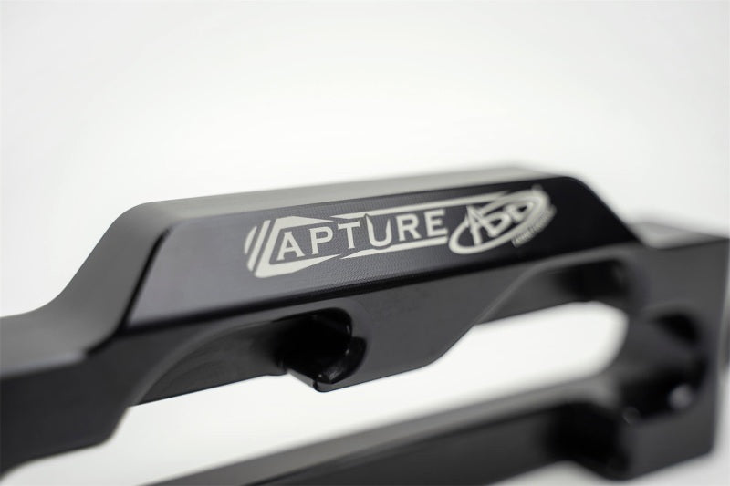 Addictive Desert Designs 1-5/16in Winch Fairlead Plate w/ Recessed Round End Hook - Black - armamenter