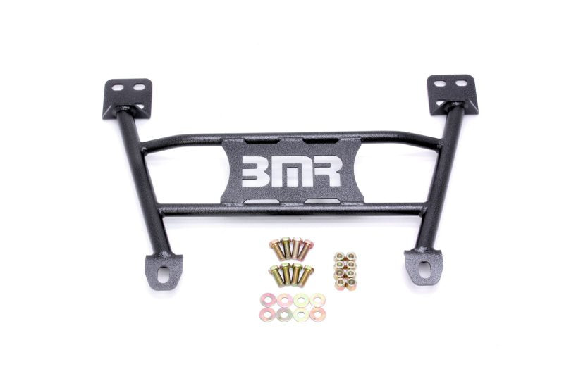 BMR 05-14 S197 Mustang Radiator Support Chassis Brace - Black Hammertone - armamenter