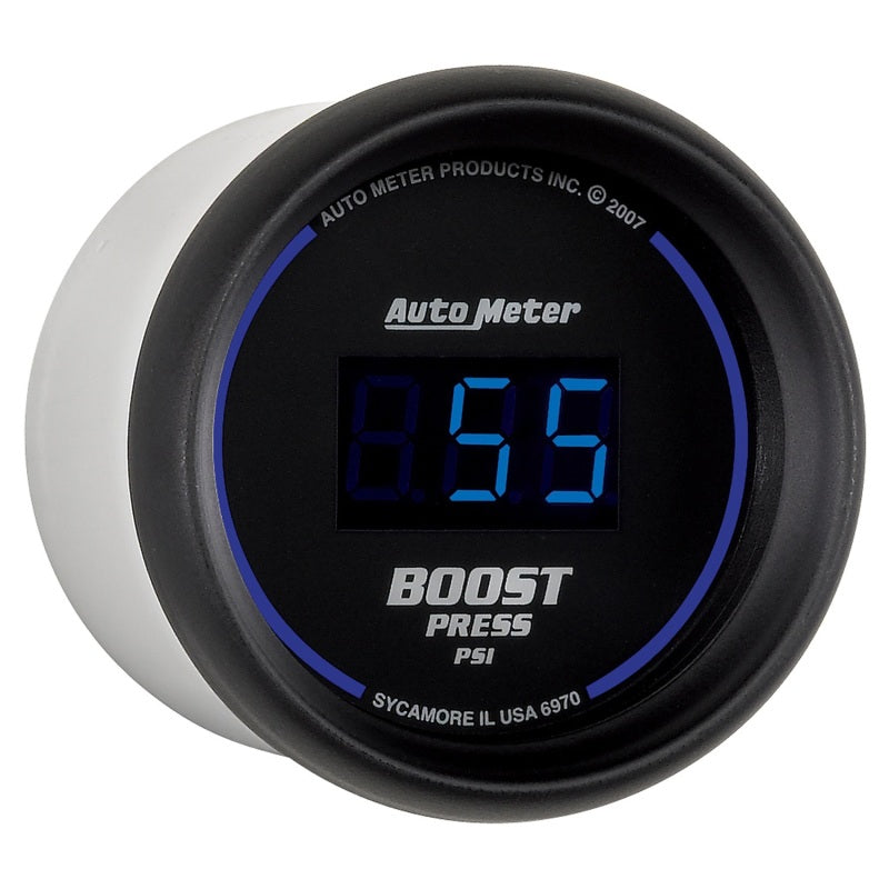 Autometer Cobalt Digital 52mm Digital 5-60 PSI Boost Gauge - armamenter