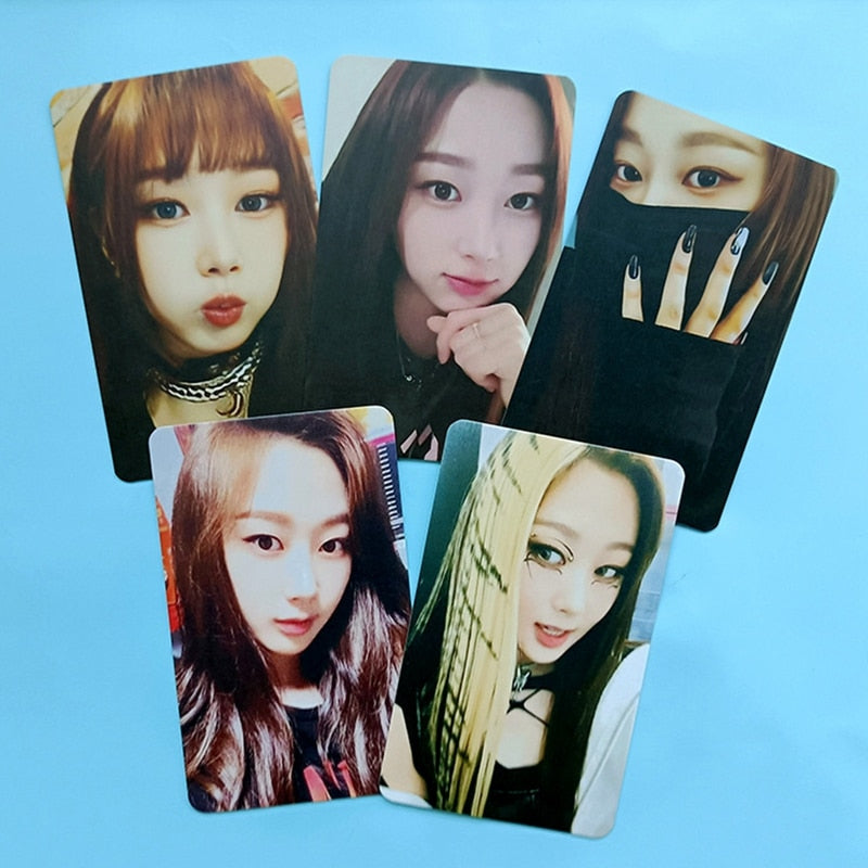 5PCS/Set Kpop AESPA New Album Girls Photo Cards Group WINTER KARINA NINGNING LOMO Cards Photocards For Fans Collection Cards - armamenter