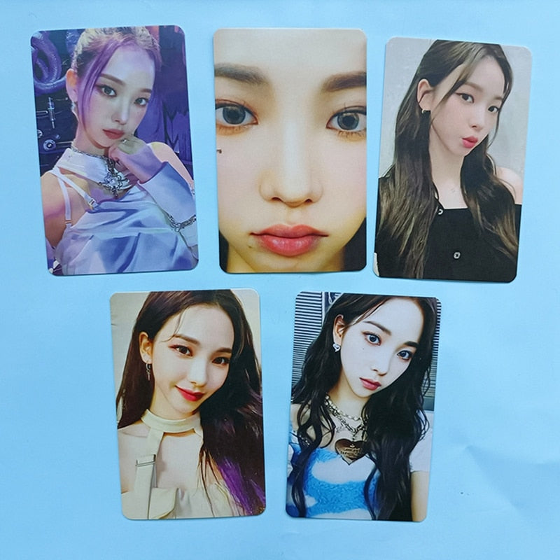 5PCS/Set Kpop AESPA New Album Girls Photo Cards Group WINTER KARINA NINGNING LOMO Cards Photocards For Fans Collection Cards - armamenter