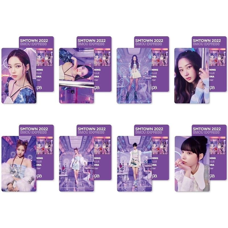 8PCS/Set Kpop Aespa LOMO Cards Photo Cards Personal WINTER KARINA NINGNING Album Photocards For Fans Collection Photocards Gift - armamenter