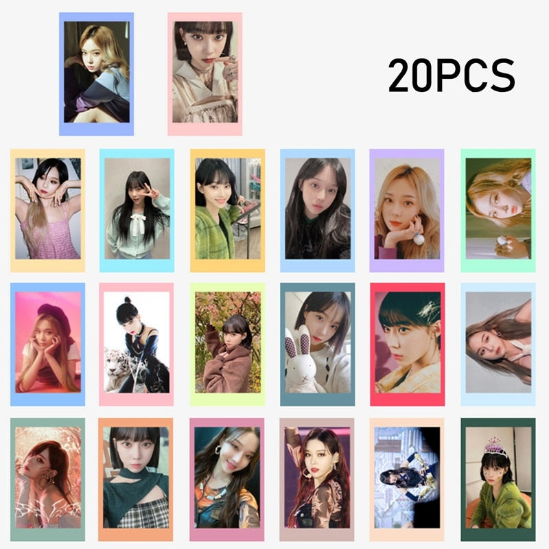 54PCS/Set Kpop Aespa Girls Groups LOMO Cards High Quality Photo Album Photo Cards For Fans Collection Photocards Gift - armamenter