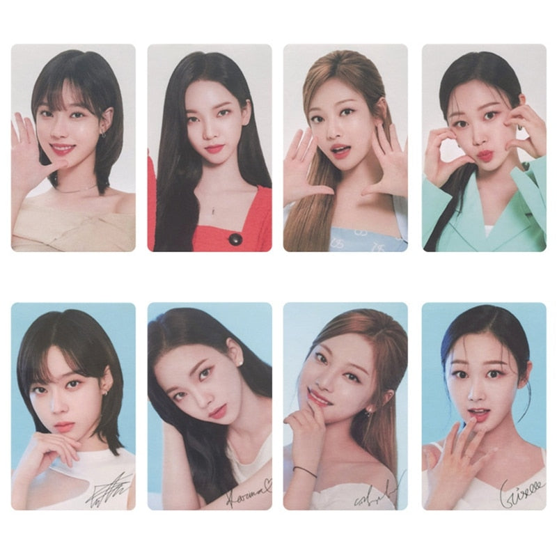 8PCS/Set Kpop Aespa LOMO Cards Photo Cards Personal WINTER KARINA NINGNING Album Photocards For Fans Collection Photocards Gift - armamenter